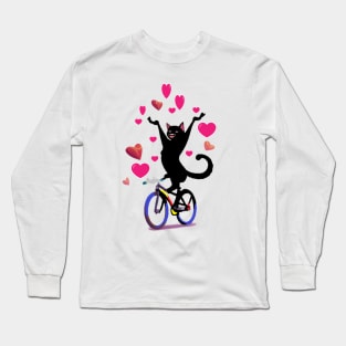 black cat Long Sleeve T-Shirt